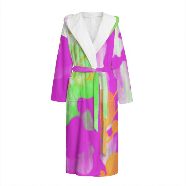 Bunter Bademantel Otis aus Flanell – flauschig & farbenfroh, Größen S–2XL